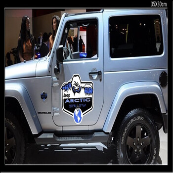 凯熙适用于jeep撒哈拉70周年纪念标牧马人车贴车标特别版车身侧门贴