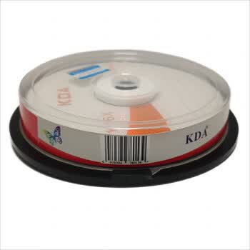 KDA DVD+R 商务办公16速 4.7G 光盘/刻录光盘/刻录碟片/光碟 桶装10片 dvd碟片 空白刻录盘 光盘定制