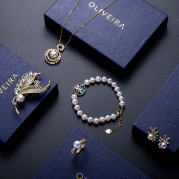 奥利维亚珍珠项链套装图片