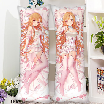 saber蕾姆真白周边长抱枕定制diy动漫等身抱1枕 亚丝娜【枕套 枕芯】