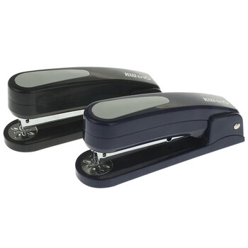 可得优（KW-triO）5360R 全方位360度可旋转订书机办公学生骑马钉中缝订书器办公用品可订25页 蓝色