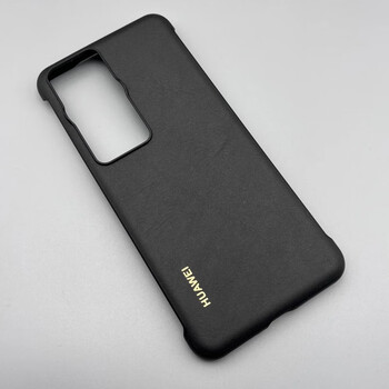 适用于华为p60原装手机壳无边框新款p60pro保护套防摔感新品 素皮