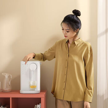 JMEY即热饮水机 台式小型桌面茶吧机 恒温热水壶 3秒速热 直饮机3升水箱 X2白色