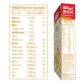 家乐氏(Kellogg)进口谷维滋175g儿童营养麦片即食谷物脆学生早餐代餐磨牙零食 家乐氏(Kellogg)进口谷维滋175g儿童营养麦片即食谷物脆学生早餐代餐磨牙零食