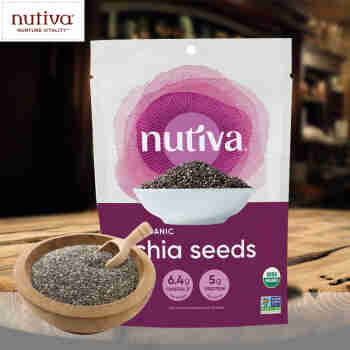 NUTIVA美国进口优缇Nutiva有机黑奇亚籽170g 饱腹代餐谷物