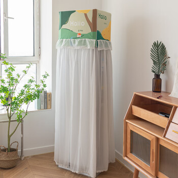 立式方形柜机罩套蕾丝开机不取温漫温漫志高tcl空调罩防尘罩顺风顺水