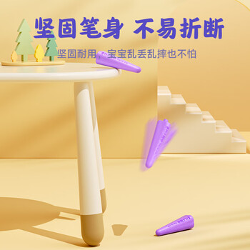 青竹画材（CHINJOO）不脏手蜡笔12色可水洗绘画套装儿童画画涂鸦美术毕业美术写生美育工具画画笔