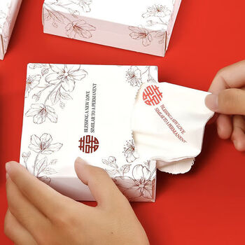 诗酌红色婚庆纸巾婚宴纸巾婚庆抽纸婚礼餐巾纸结婚纸巾喜庆印花纸巾20