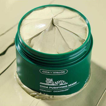 kiko薇缔泥膜老虎绿泥膜120ml积雪草深层清洁补水保湿泥膜收缩毛孔焕