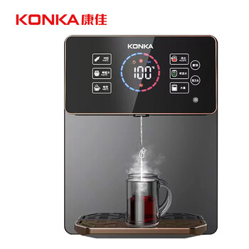 康佳（KONKA）饮水机家用净水器伴侣 智能触控 速热即饮冲奶 UV除菌 彩屏管线机KY-LRG08冰热款