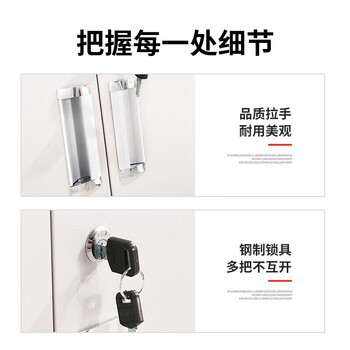 远奥文件柜铁皮柜钢制办公柜凭证资料档案柜员工柜储物柜通三节文件柜