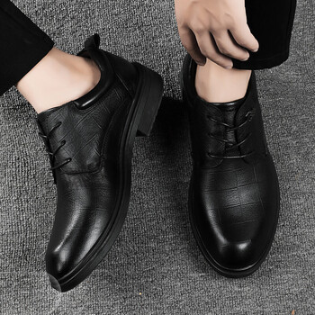 加肥加大脚背高春季皮鞋男士英伦特大码男鞋45休闲46真皮47新郎结婚鞋