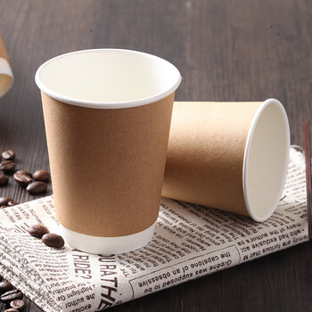 Edo 一次性纸杯 双层防烫牛皮纸贵宾接待办公水杯咖啡杯280ml*50只 Edo 一次性纸杯 双层防烫牛皮纸贵宾接待办公水杯咖啡杯280ml*50只