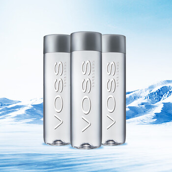芙丝（VOSS）饮用天然矿泉水500ml*12瓶(塑料瓶) 高端含锶低钠弱碱节日送礼