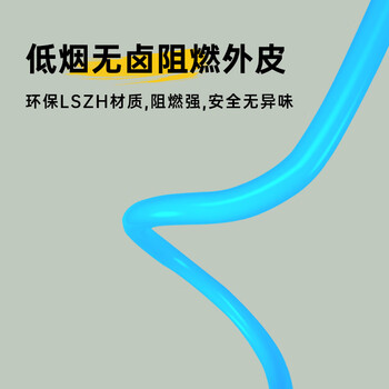 泛达（PANDUIT）多模光纤跳线尾纤 LC-SC 多模双芯OM3光纤跳线万兆网线光纤 蓝色 15M