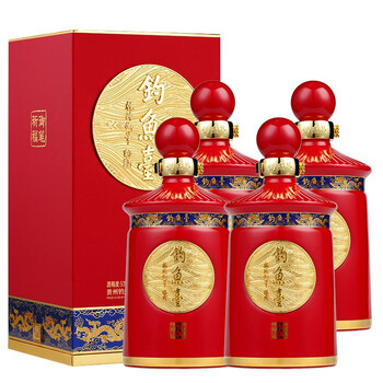 【新品未開封】豊順酒 / 釣魚壺 中国白酒53度 500ml 2本セット 钓鱼台白酒- 京东