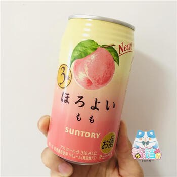 日本产suntory三得利水蜜桃子汁水果味鸡尾酒苏打汽水饮料微醉9可乐