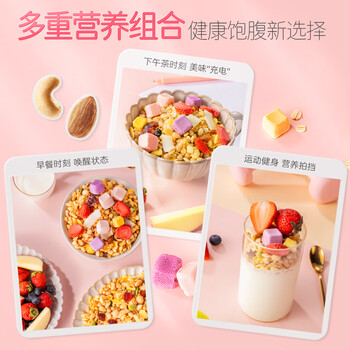 三只松鼠  酸奶水果谷物燕麦片营养早餐速食懒人代餐冲饮即食400g/袋