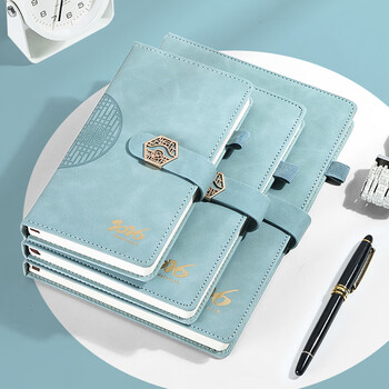 申士（SHEN SHI）【热门商品】2026年A6国风日程本笔记本子352页带日期工作效率手册记事本日记本印LOGO C-40黑1本