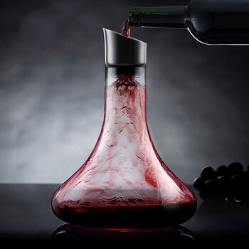 红酒分酒器醒酒壶瀑布式快速水晶玻璃醒酒器红酒过滤家用欧式创意分