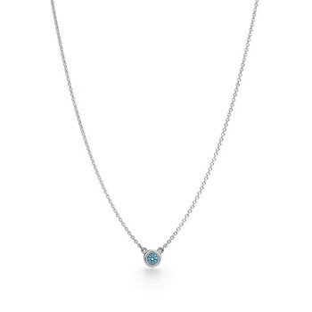 蒂芙尼 elsa peretti 系列 color by the yard 海蓝宝石项链