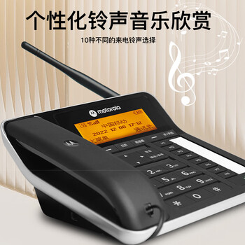 摩托罗拉（Motorola）4G全网通插卡录音电话机座机 大屏电销无线移动办公家用固话支持移动联通电信广电卡手机卡 FW300