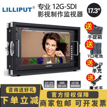 LILLIPUT利利普Q17英寸影视制作3D-LUT导演4KHDMI电影监视器12G-S 利利普Q17+铝箱(送电池+充电器)