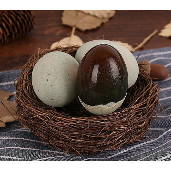 梅氏松花蛋单枚6080克皮蛋无铅变蛋鄱阳湖麻鸭蛋溏心不含铅工艺6070克