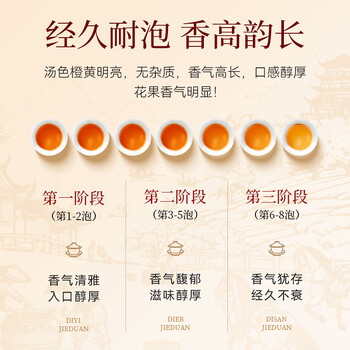 武夷山大红袍中谷茶业乌龙茶满堂红武夷岩茶正岩大红袍一级150g中火盒装茶叶