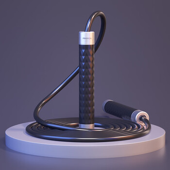 PROIRON普力艾 跳绳成年人专用暴汗铝合金手柄男女训练负重绳 黑色 PROIRON普力艾 跳绳成年人专用暴汗铝合金手柄男女训练负重绳 黑色