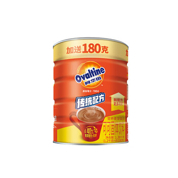 阿华田(Ovaltine)可可粉罐装1.38kg 营养早餐代餐牛奶冲饮即食蛋白型固体饮料1380 阿华田(Ovaltine)可可粉罐装1.38kg 营养早餐代餐牛奶冲饮即食蛋白型固体饮料1380