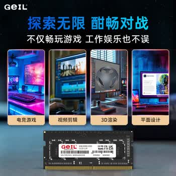 GEIL金邦 16G DDR4-2666 笔记本内存条 千禧系列 GEIL金邦 16G DDR4-2666 笔记本内存条 千禧系列
