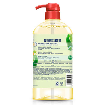奥妙（OMO） 高效洗洁精 金桔青柠1.1KG*2瓶 洗碗果蔬食品用 去重油污