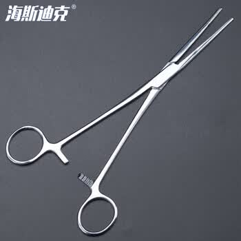 海斯迪克 HKQS-210 不锈钢止血钳 外科手术器械实验练习钳子多功能血管钳 直头20cm