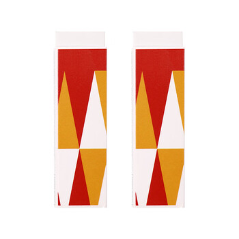 派通(Pentel)猫系列限量版 高聚物口香糖橡皮擦 学生绘图干净聚屑橡皮EZEE02 阿比西尼亚猫 2块装