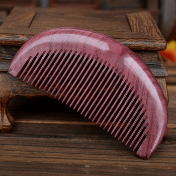 梳子木梳紫罗兰紫芯苏木整木便携小梳子女送女朋友生日礼物