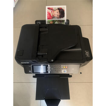 爱普生wf-7621 7620 7610l1455a3喷墨照片高速打印复印一体机 深灰色l