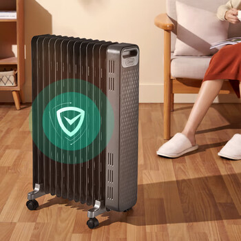 美的美的 取暖器电暖器烤火炉油汀13片家用办公室干衣2200W恒温 NYX-G1