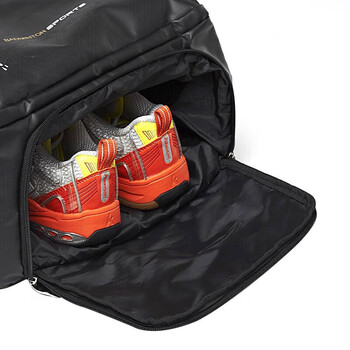 Kawasaki川崎羽毛球包双肩包运动背包独立鞋袋KBP-8220黑色 Kawasaki川崎羽毛球包双肩包运动背包独立鞋袋KBP-8220黑色