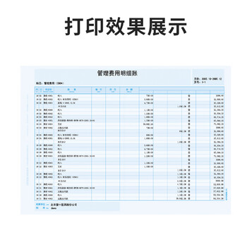 西玛（SIMAA）A4总分类账（明细账）经典版 297*210mm 1000份/箱 财务软件账本账簿凭证打印纸