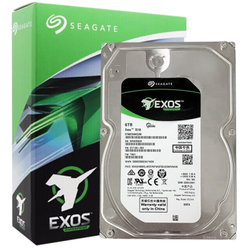 希捷（SEAGATE）企业级硬盘 6TB 256MB 7200RPM CMR垂直 SATA 希捷银河Exos 7E10系列 服务器硬盘ST6000NM019B