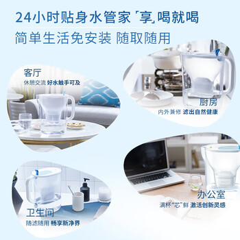 碧然德 去水垢专家滤芯 MAXTRA+LE3枚装 【德国品质】天然安全材质 除氯家用滤水壶净水器