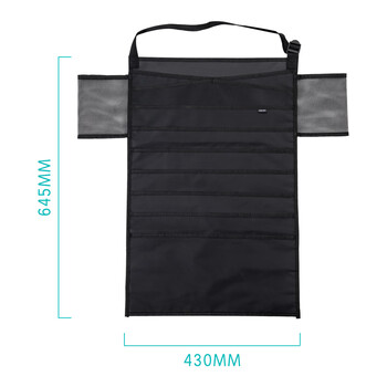 得力（deli）【超级爆款】挂书袋课桌书挂袋 升级款书桌边挂袋书袋 学生书本收纳神器 黑色加厚款开学必备