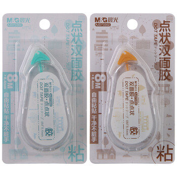晨光文具双面点点胶 8M*8.4mm点状双面胶 加宽带芯小清新学生创意手工胶带 单支装颜色随机AJD73302 晨光文具双面点点胶 8M*8.4mm点状双面胶 加宽带芯小清新学生创意手工胶带 单支装颜色随机AJD73302