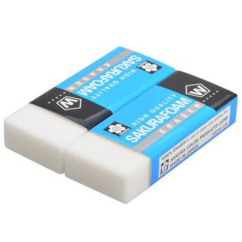 樱花（SAKURA）橡皮擦学生考试美术绘图 中号20块（整盒装）中秋国庆礼物XRFW-100*20日本进口文具素描