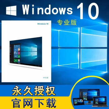 正版系统windows10专业版密钥重装系统光盘实物win10家庭版激活码中英