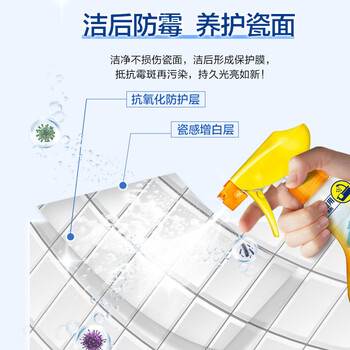 花王（KAO）浴室清洁剂350ml 浴室卫生间玻璃瓷砖浴缸花洒水渍去除水垢清洗剂