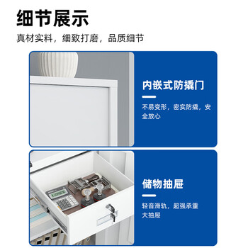 丰龙保密柜文件柜智能密码锁档案柜办公资料铁皮柜凭证柜分双节带抽