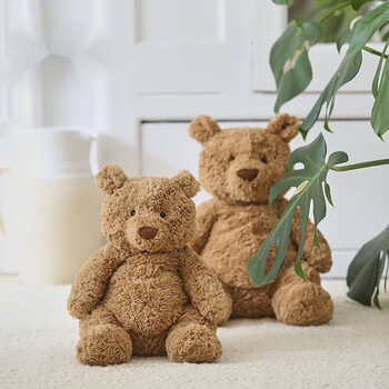 森尼熊英国巴塞罗熊毛绒玩具公仔安抚玩偶泰迪熊送女生儿童礼物 棕色