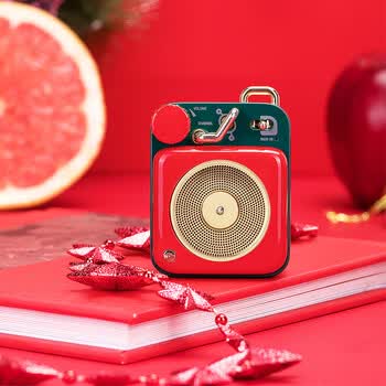 猫王音响 原子唱机b612 mw-p1c猫王音响原子唱机便携式复古蓝牙音箱小